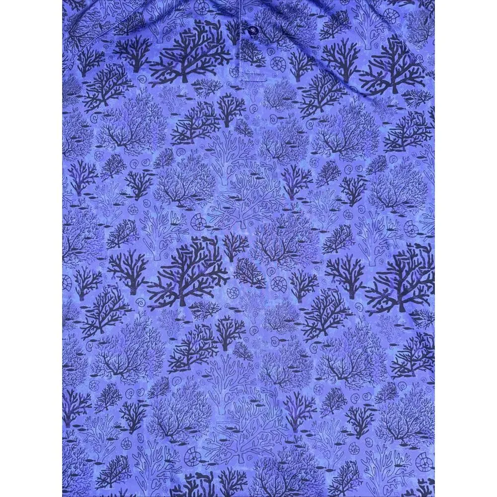 Waggle Golf Men’s 2xl Golf Polo Tree Print - Picture 2 of 6